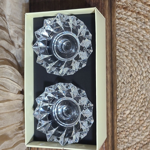 Crystal Candle Holders. Made In Slovenia. - Picture 2 of 8